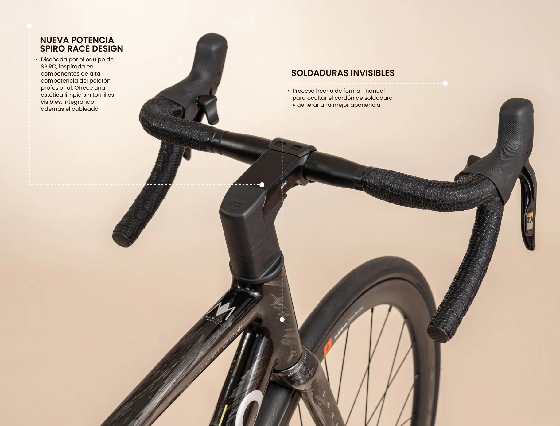 Bicicleta de ruta FREEDOM en aluminio con tenedor en carbono y LTWOO RX de 2x12 vel. - Image 5